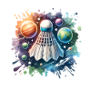 Design de badminton cool