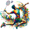 Cool badminton badminton design
