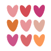 Plein d'Amour - Coeurs Roses