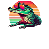 Polygon Art Gharial Gharials