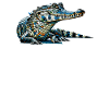 Polygon Art Gharial Gharials