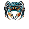 Polygon Art Crab Crabs
