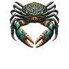 Mandala Art Crab Crabs