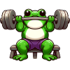 Amazing Bodybuilder Frog