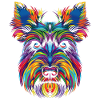 Scottish Terrier Dog Popart