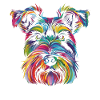 Schnauzer Dog Popart
