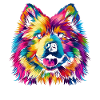 Samoyed Dog Popart