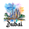Dubai Skyline Arab Emirates