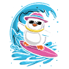 Surfing Penguin Waves Adventure Fun