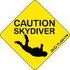 Caution Skydiver...der ultimative Sticker!😊