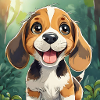 Smiling beagle