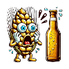 Funny beer hops design
