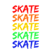 Lettrage Rainbow Skate