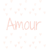 Amour aux cœurs rose pastel