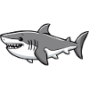 Shark - cute cartoon shark