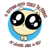 Kitten with very kawaii eyes
