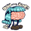 brain with bangs