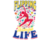 Gymnastics Flipping Through Life