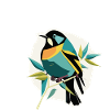 Bird on branch
