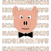 Lustiger Schweinekopf