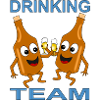 Humorous drinking team picture