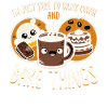Coffee and Baking Saying Illustration