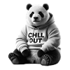 Divertente Panda Orso Chill Out Amante degli animali Chill