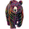 Bear Abstract Art