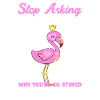Flamingo Woman Crazy
