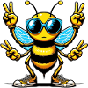 Bee with Sunglasses