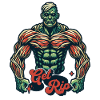 lGet RIP Muscular Zombie Bodybuilder