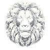Mosaic Lion's Head