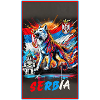 Serbia wolf national flag design