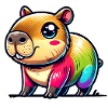 Wasserschwein Regenbogen