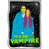 Vampire Duo with Spiderweb Background