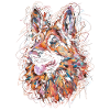 Berger Allemand Art Dessin Abstrait