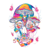 Psychedelic Skull Totenkopf