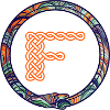 Knot F with Celtic Snake