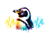 Galapagos Penguin Heartline