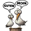 De Bäädden meeuwen - goede Moin sticker sticker
