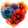 Heart of Dahlias