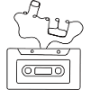 Audio Cassette with Notes