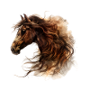 Majestic horse galloping