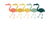 Retro Flamingos