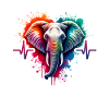 afAfrican Elephant Heart Line