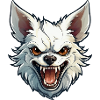 Wild angry pugnacious combative Chihuahua