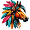 Cheval amérindien Redskin d’Amérique