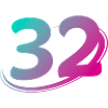 Nummer 32 mehrfarbig