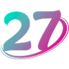 Nummer 27 mehrfarbig