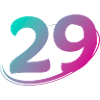 Nummer 29 mehrfarbig